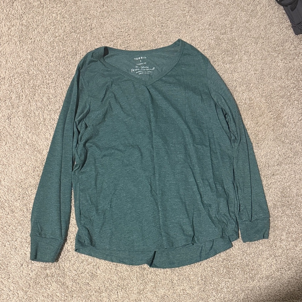 Torrid Teal Classic Fit Top